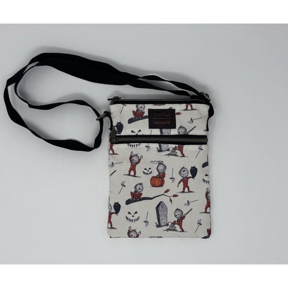 Loungefly Trick R Treat Sam Passport Crossbody Bag Purse Halloween 9”x7” - Picture 1 of 9